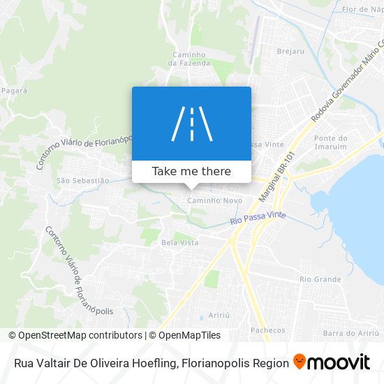 Rua Valtair De Oliveira Hoefling map