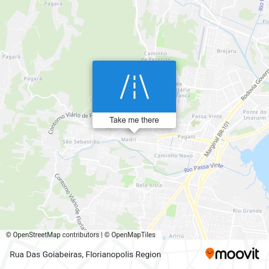 Rua Das Goiabeiras map