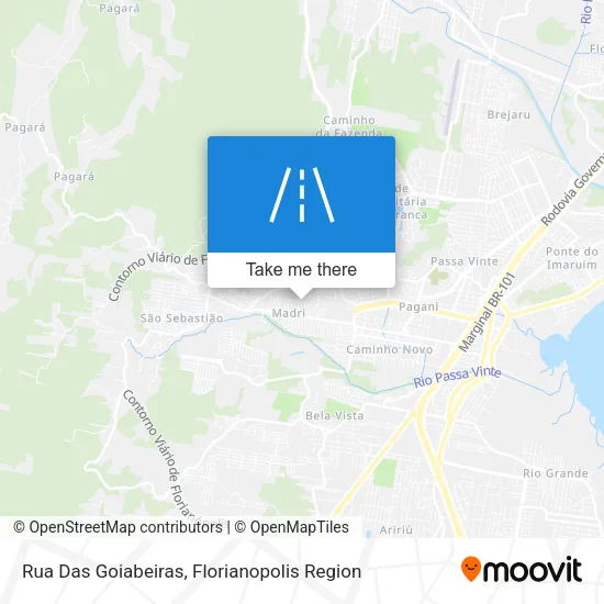 Rua Das Goiabeiras map
