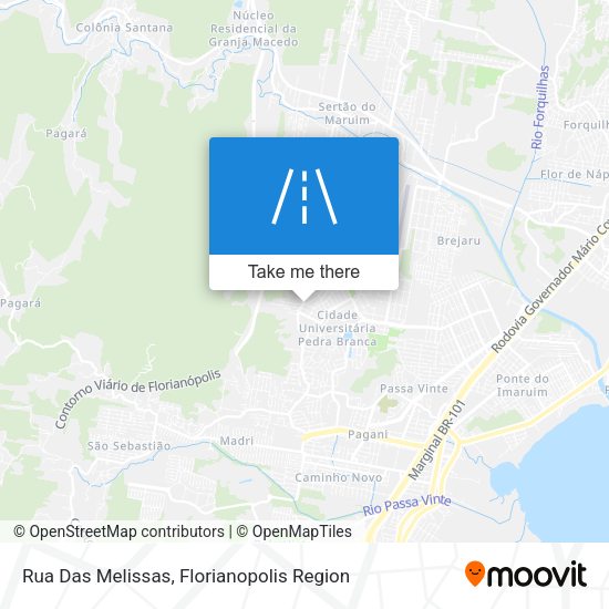 Rua Das Melissas map