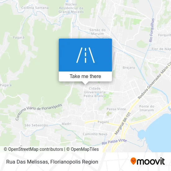 Rua Das Melissas map