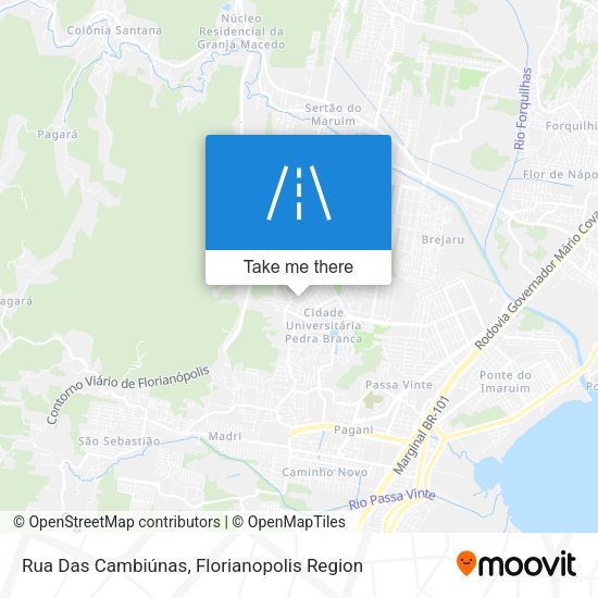 Rua Das Cambiúnas map