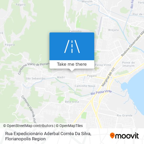 Mapa Rua Expedicionário Aderbal Corrêa Da Silva