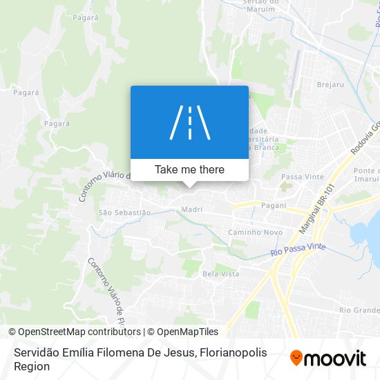 Servidão Emília Filomena De Jesus map