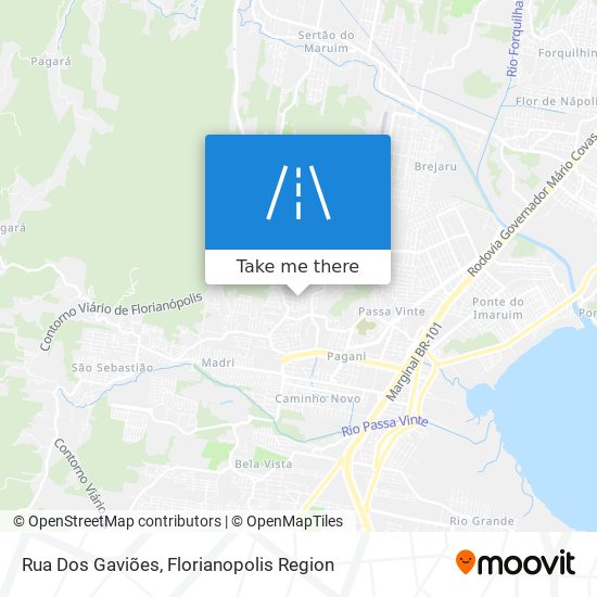 Rua Dos Gaviões map