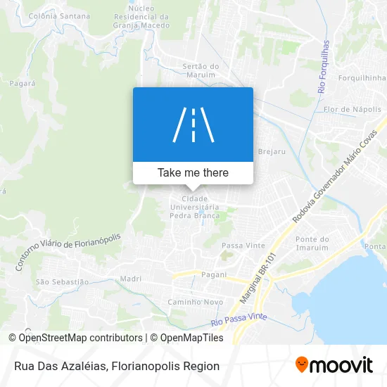 Rua Das Azaléias map