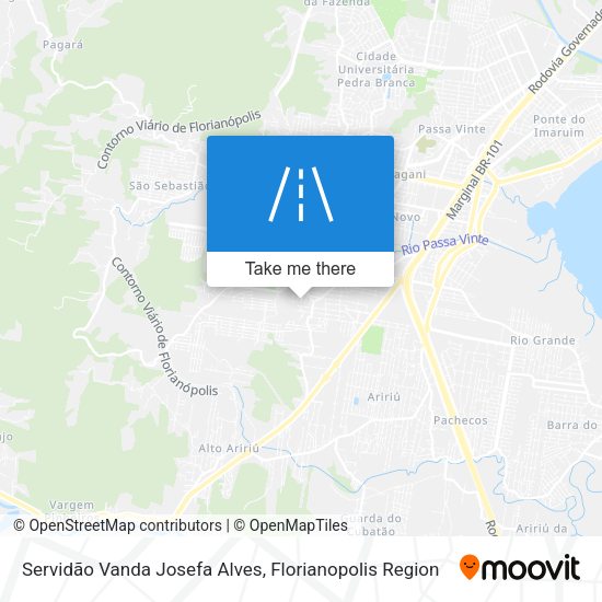 Servidão Vanda Josefa Alves map