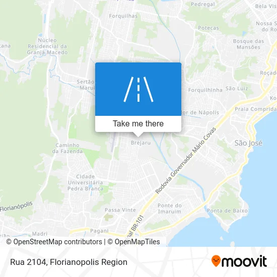 Rua 2104 map