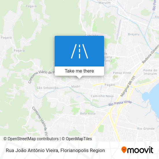 Rua João Antônio Vieira map