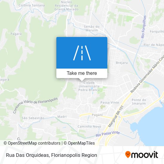 Rua Das Orquídeas map