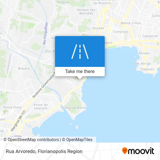 Rua Arvoredo map