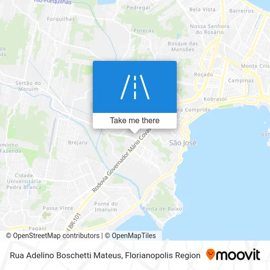 Rua Adelino Boschetti Mateus map
