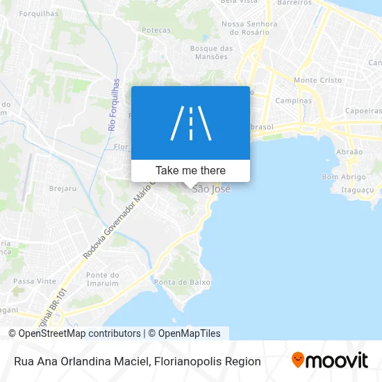 Rua Ana Orlandina Maciel map