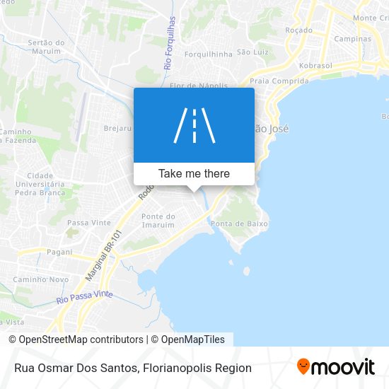 Rua Osmar Dos Santos map