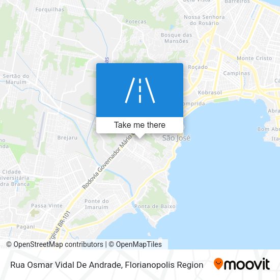 Rua Osmar Vidal De Andrade map
