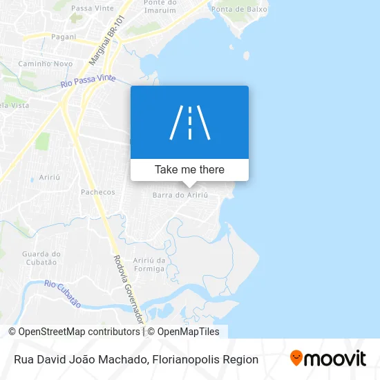 Rua David João Machado map