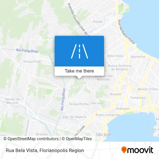 Rua Bela Vista map