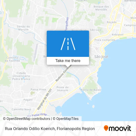 Rua Orlando Odílio Koerich map