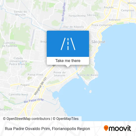 Rua Padre Osvaldo Prim map