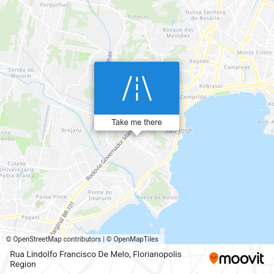 Rua Lindolfo Francisco De Melo map