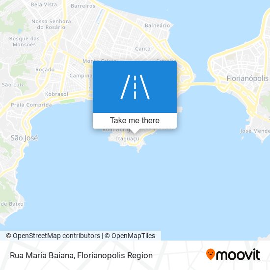 Mapa Rua Maria Baiana