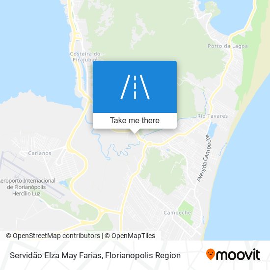 Servidão Elza May Farias map