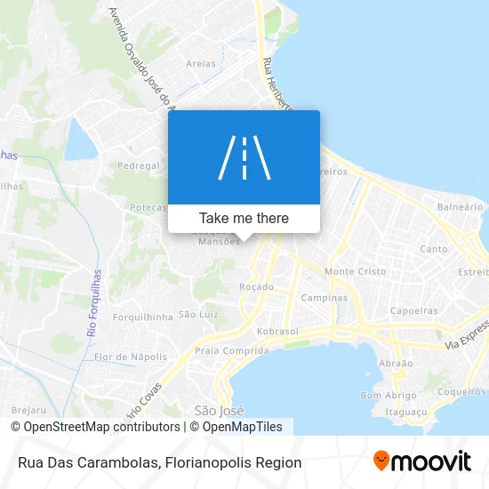 Rua Das Carambolas map