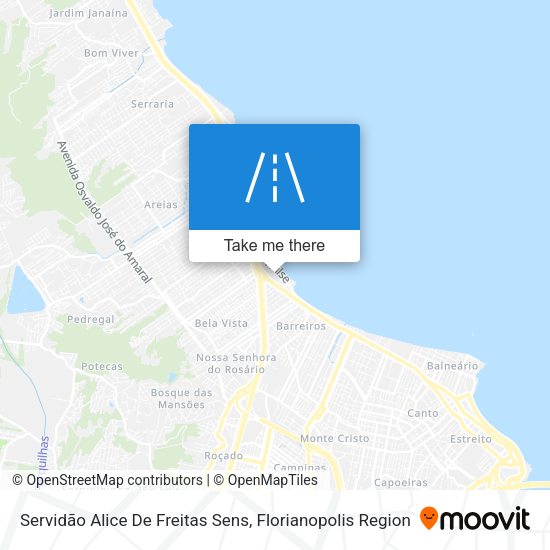 Servidão Alice De Freitas Sens map