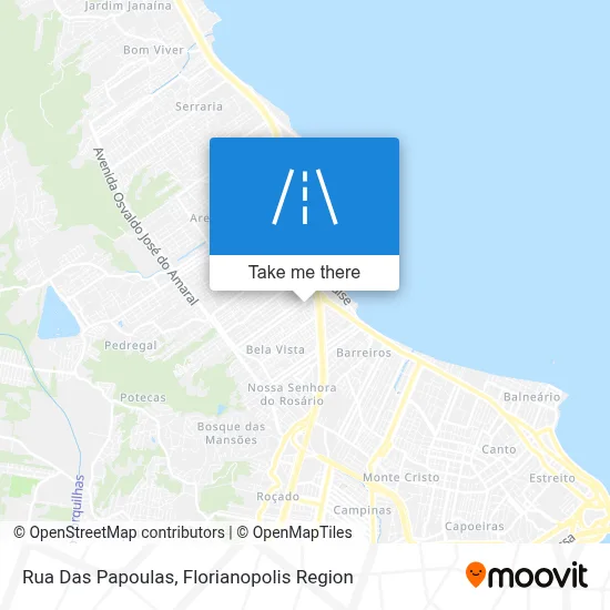 Rua Das Papoulas map