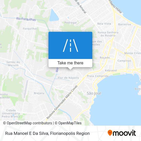 Rua Manoel E Da Silva map