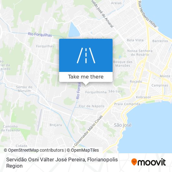 Servidão Osni Válter José Pereira map