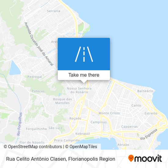 Rua Celito Antônio Clasen map