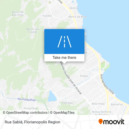 Rua Sabiá map
