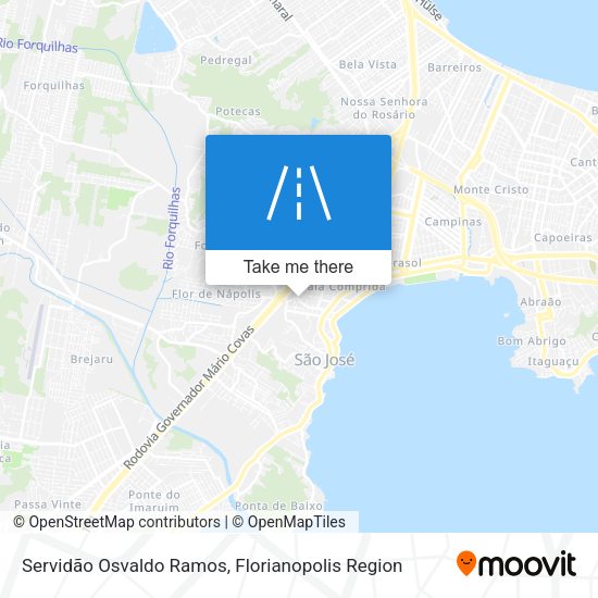 Servidão Osvaldo Ramos map