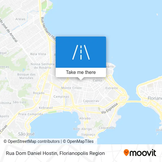 Rua Dom Daniel Hostin map