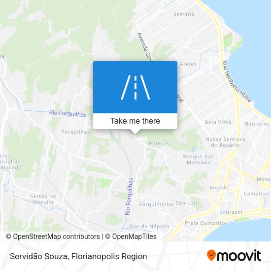 Servidão Souza map