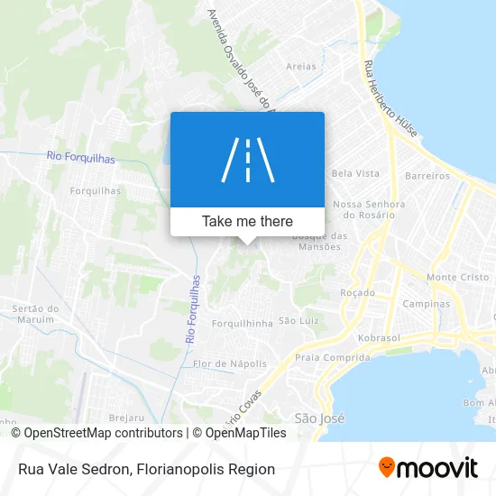 Rua Vale Sedron map