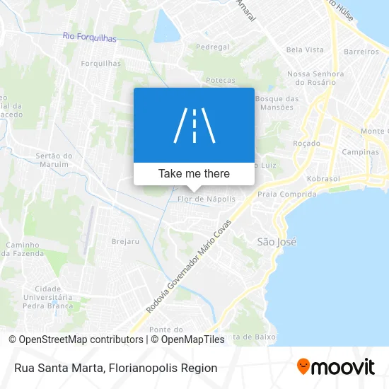 Rua Santa Marta map