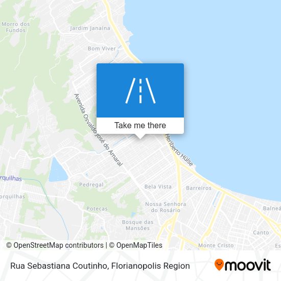 Rua Sebastiana Coutinho map