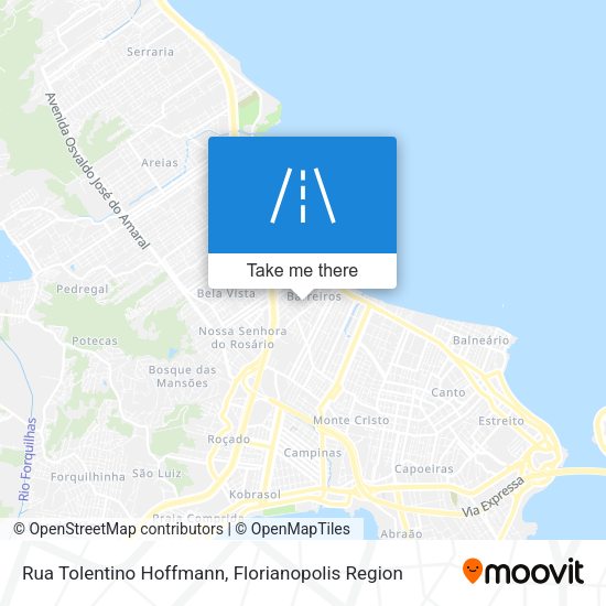 Rua Tolentino Hoffmann map