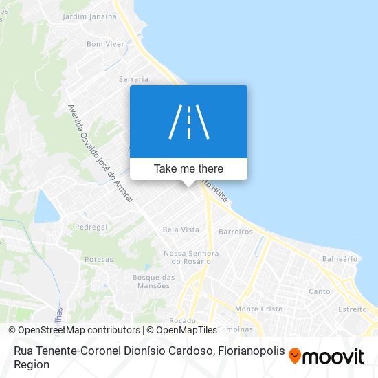 Rua Tenente-Coronel Dionísio Cardoso map