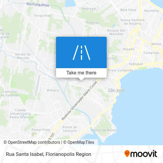 Rua Santa Isabel map