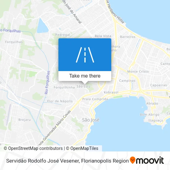 Mapa Servidão Rodolfo José Vesener