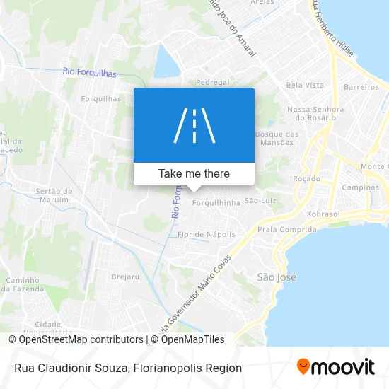 Rua Claudionir Souza map