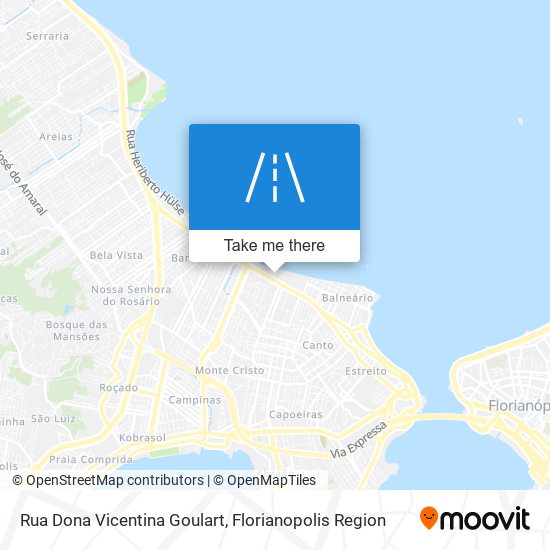 Mapa Rua Dona Vicentina Goulart