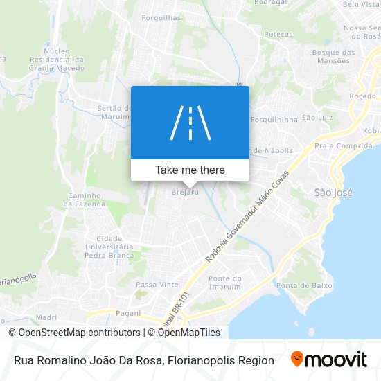 Rua Romalino João Da Rosa map