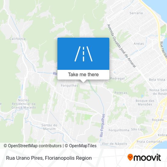 Rua Urano Pires map