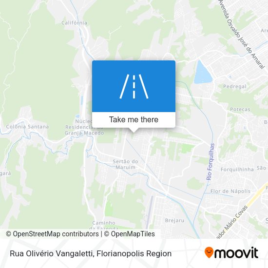 Rua Olivério Vangaletti map