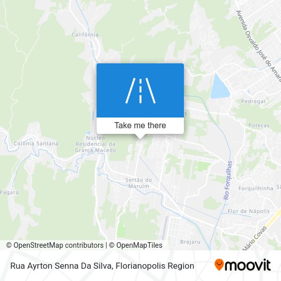 Rua Ayrton Senna Da Silva map