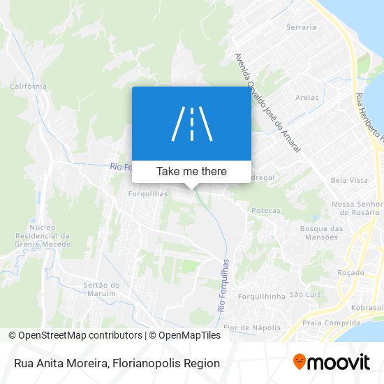 Mapa Rua Anita Moreira